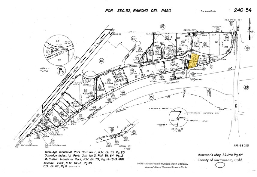 3306-3314 Orange Grove Ave, North Highlands, CA for lease - Plat Map - Image 2 of 5