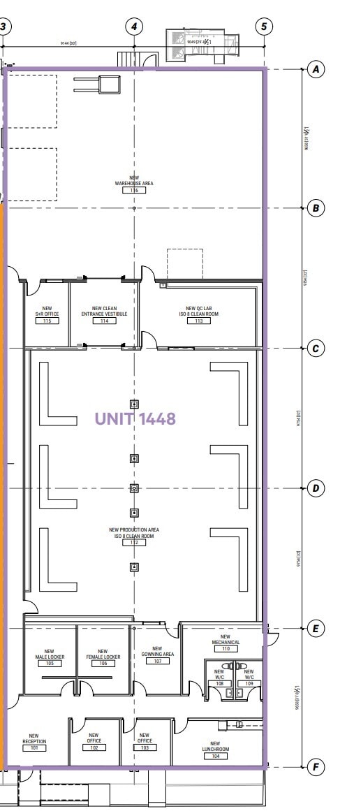 1440-1448 Hastings Cres SE, Calgary, AB for lease Floor Plan- Image 1 of 1