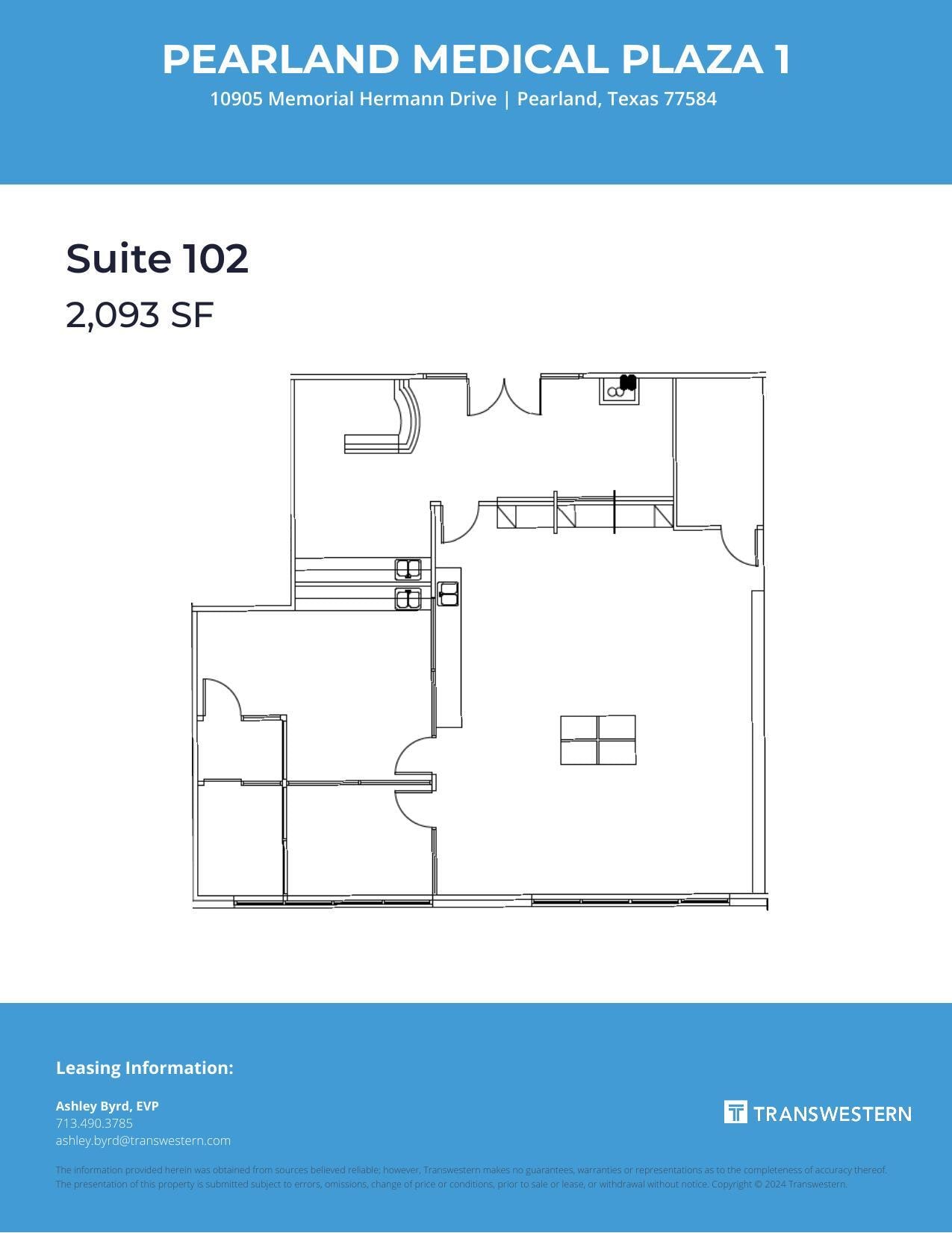 10905 Memorial Hermann Dr, Pearland, TX for lease Floor Plan- Image 1 of 1
