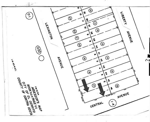 6511 Central Ave, El Cerrito, CA for sale - Plat Map - Image 2 of 4