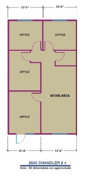 2680 Chandler Ave, Las Vegas, NV for lease Floor Plan- Image 1 of 11