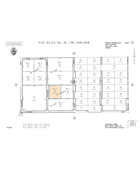 0 Windermere Rd, Phelan, CA for sale - Plat Map - Image 3 of 3
