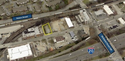 543 Whitehall St SW, Atlanta, GA - AERIAL  map view