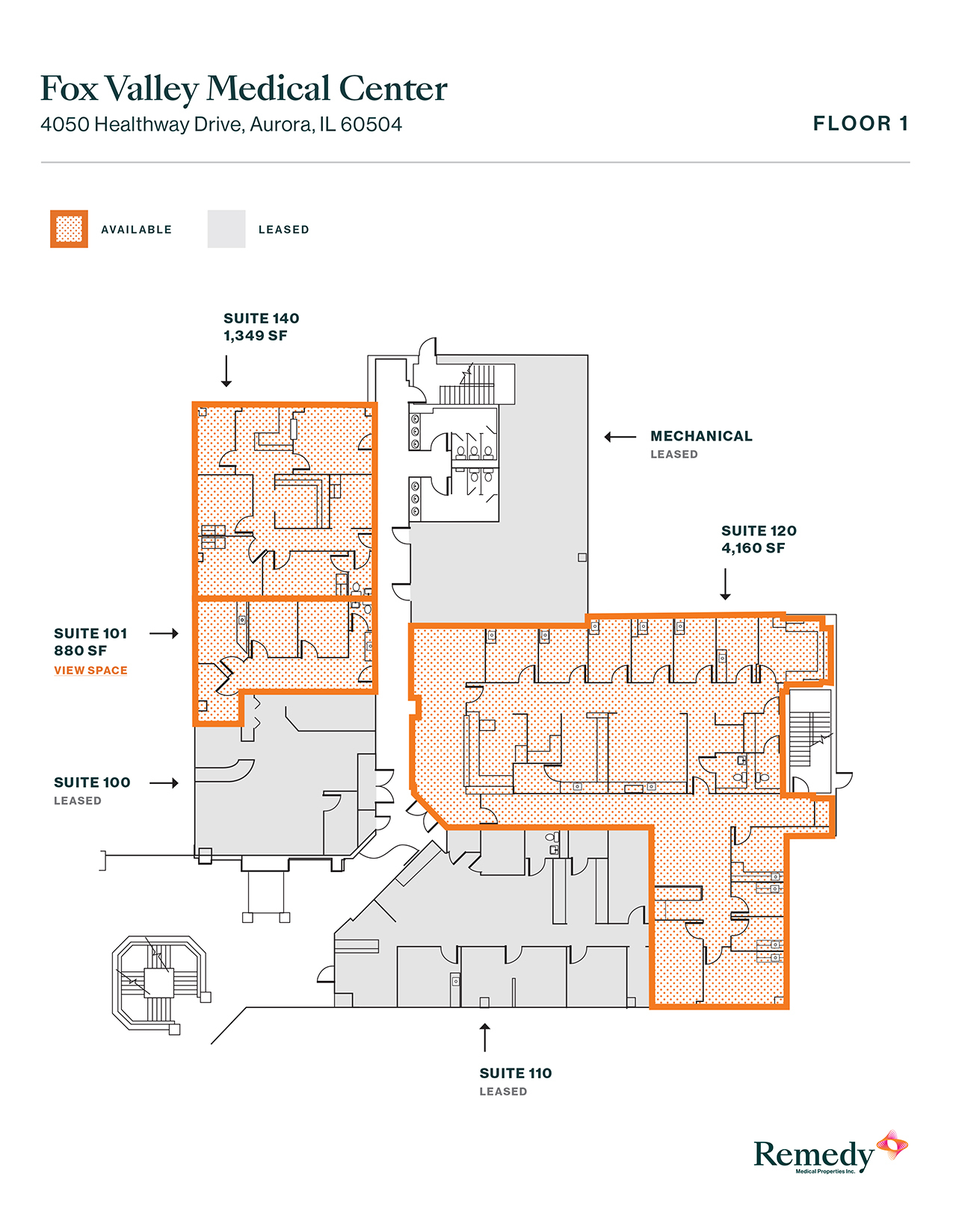 4050-4100 Healthway Dr, Aurora, IL for lease Floor Plan- Image 1 of 1