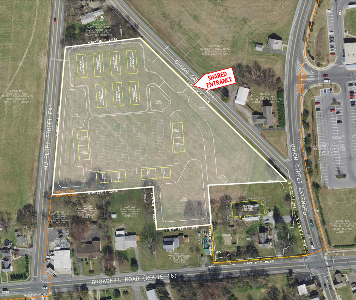 100 Milton Ellendale Hwy, Milton, DE for sale Aerial- Image 1 of 3