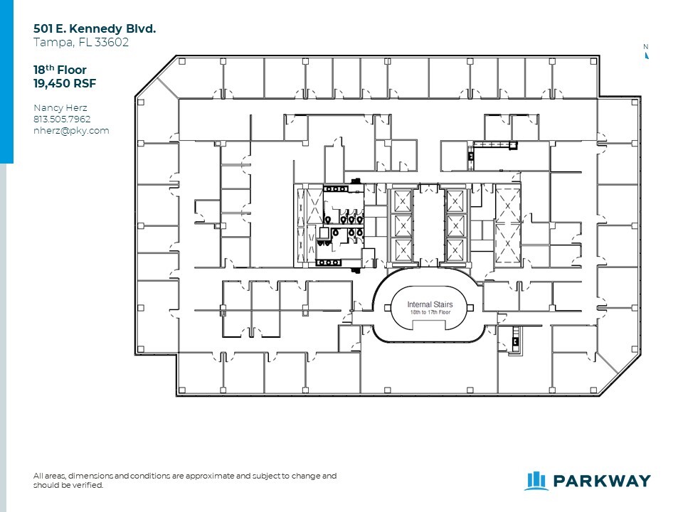 501 E Kennedy Blvd, Tampa, FL for lease Floor Plan- Image 1 of 4