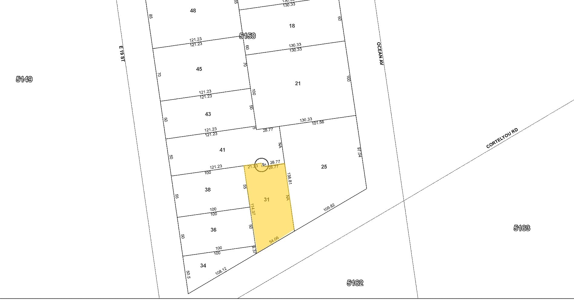 1919 Cortelyou Rd, Brooklyn, NY for sale Plat Map- Image 1 of 1