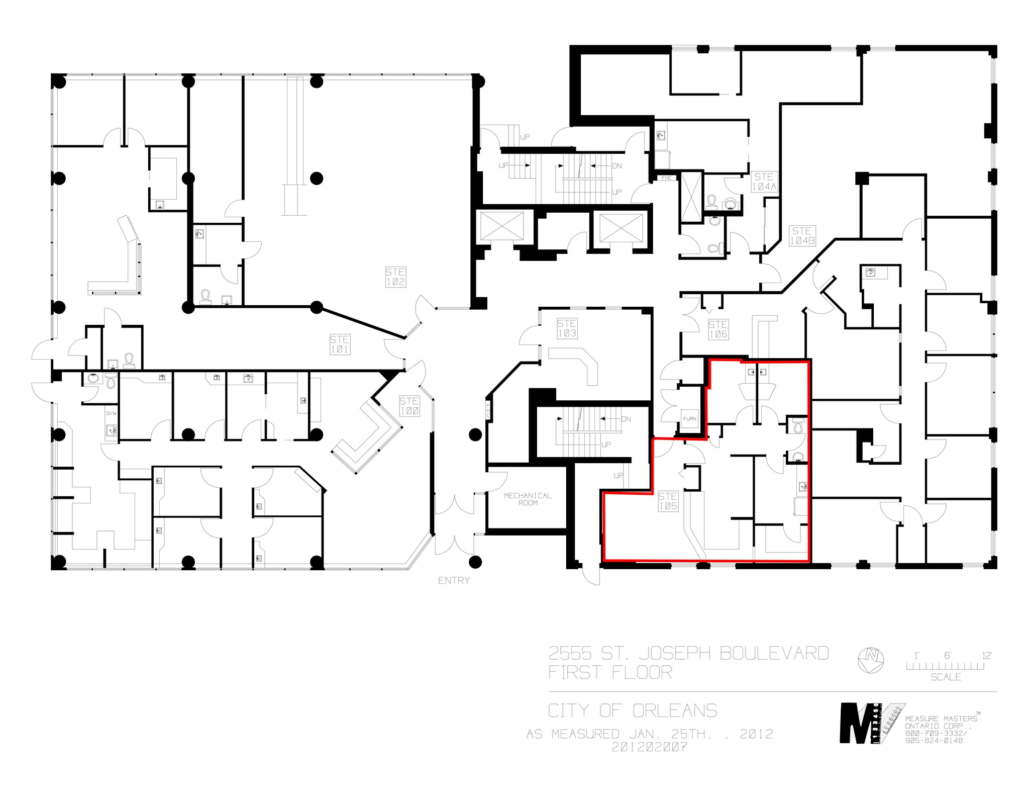 2555 St Joseph Blvd, Ottawa, ON for lease Site Plan- Image 1 of 1