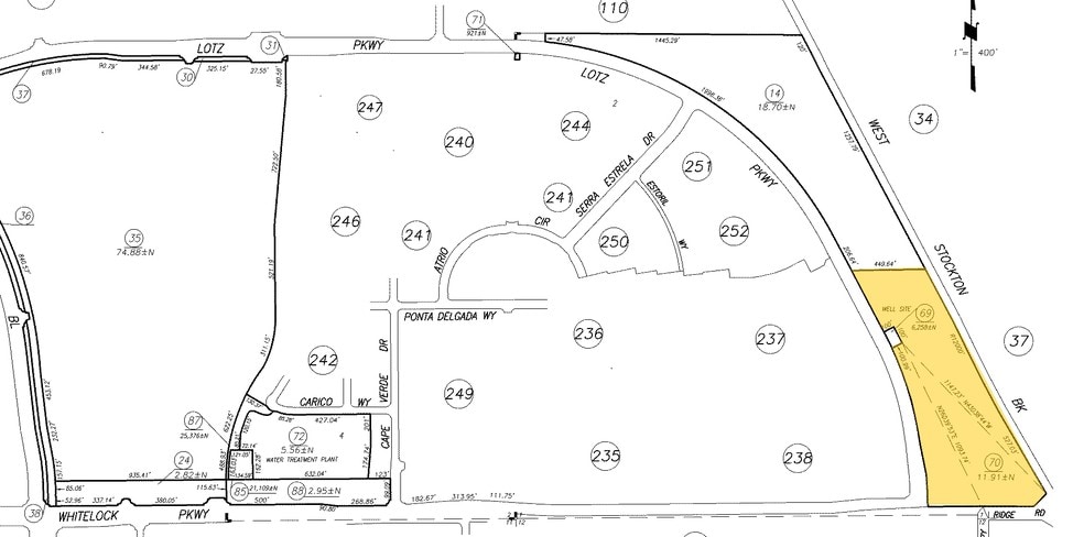 Lotz Pkwy, Elk Grove, CA for sale - Plat Map - Image 3 of 3