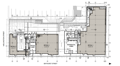 88 Bathurst St, Toronto, ON for lease Floor Plan- Image 1 of 1