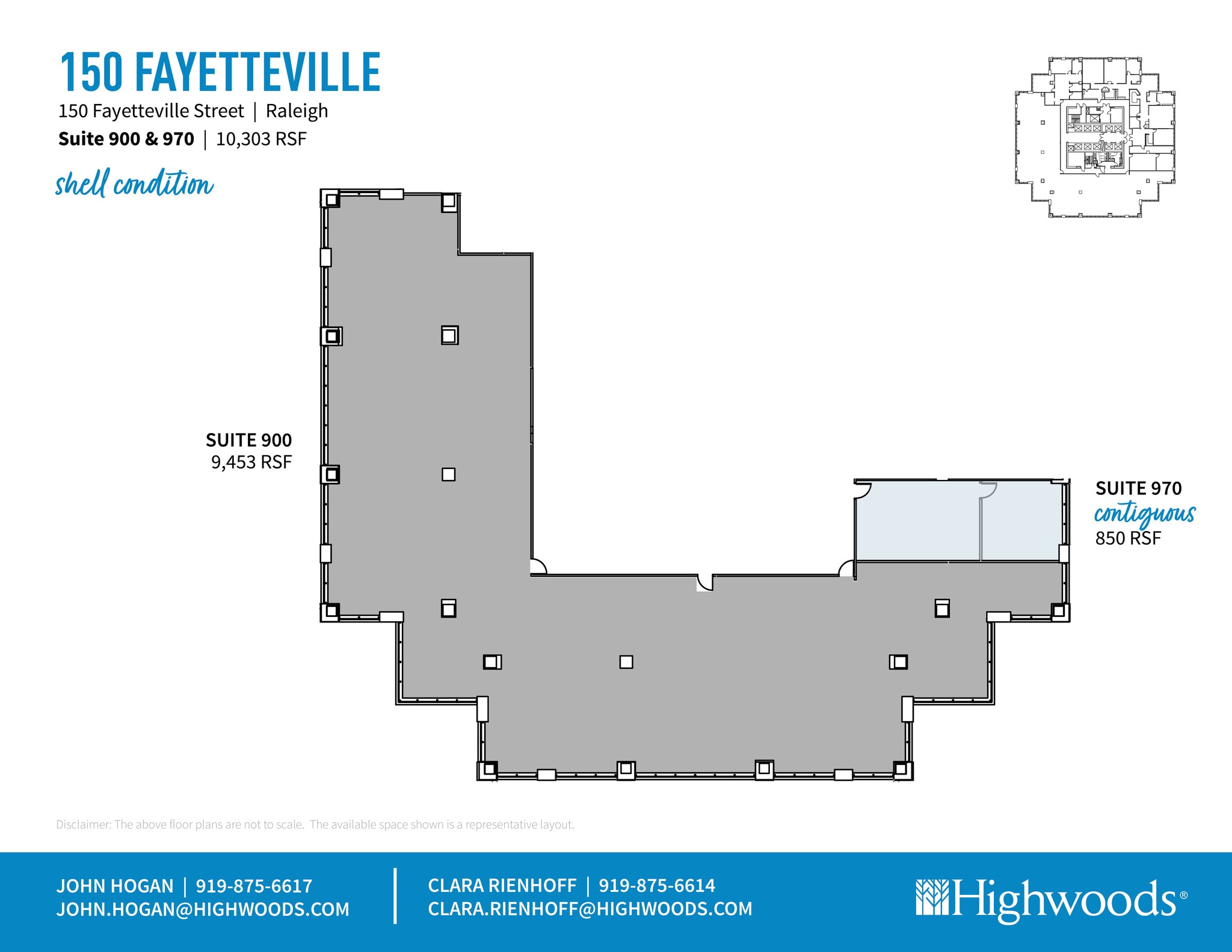 150 Fayetteville St, Raleigh, NC for lease Floor Plan- Image 1 of 7