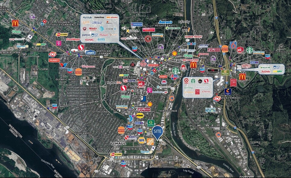 580 7th Ave, Longview, WA for sale - Aerial - Image 3 of 3