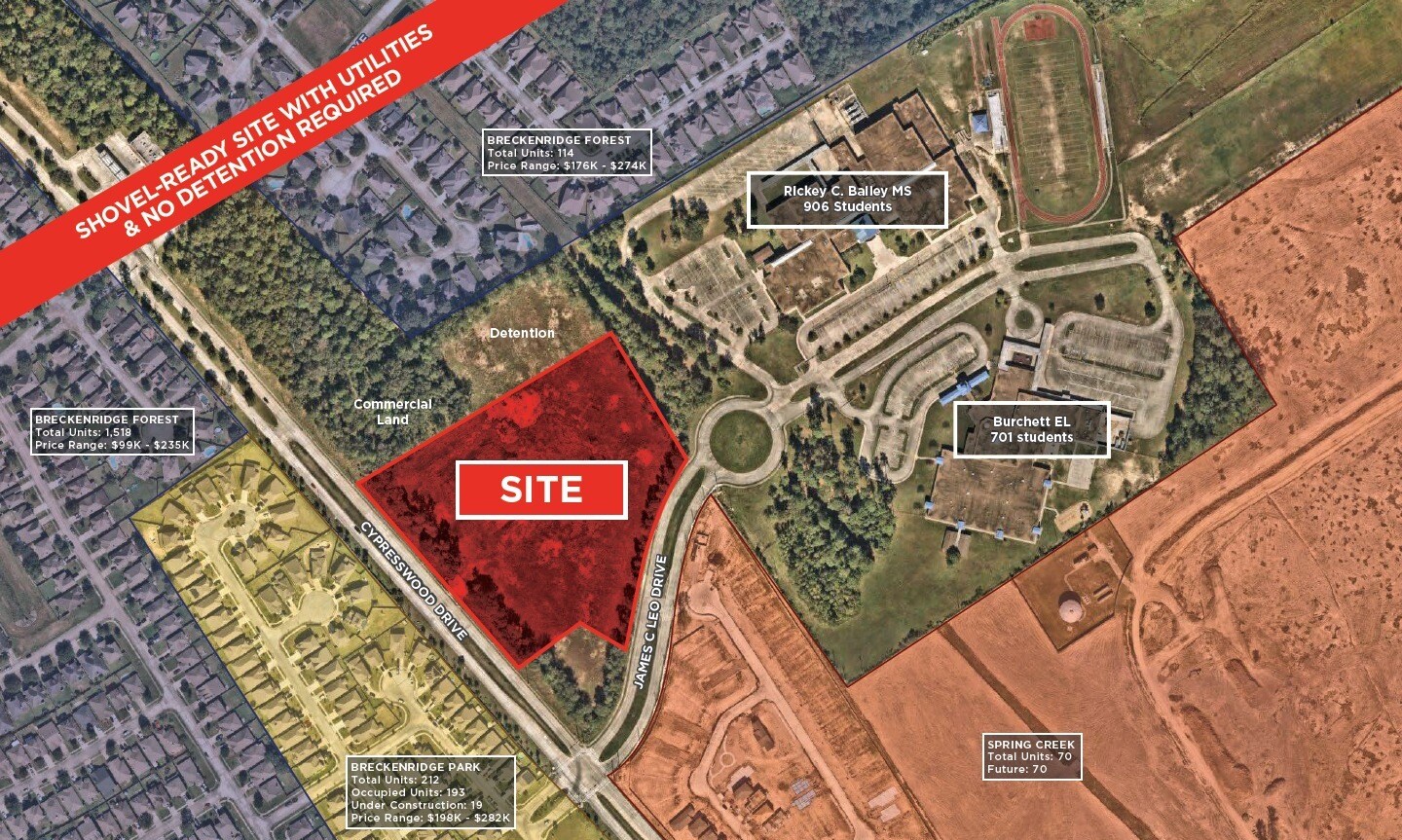 James Leo & Cypresswood Dr, Spring, TX 77373 Land for Sale