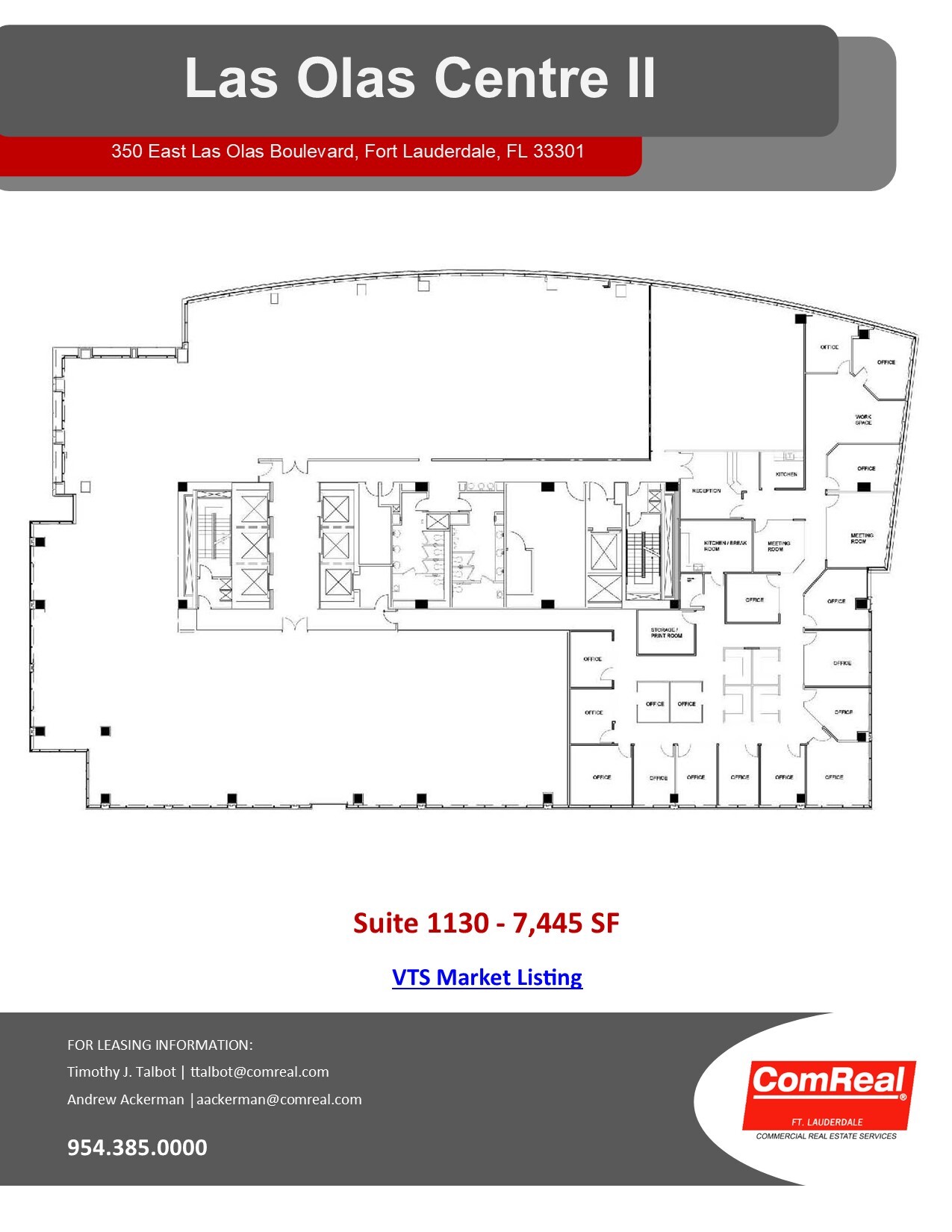 350 E Las Olas Blvd, Fort Lauderdale, FL for lease Floor Plan- Image 1 of 1