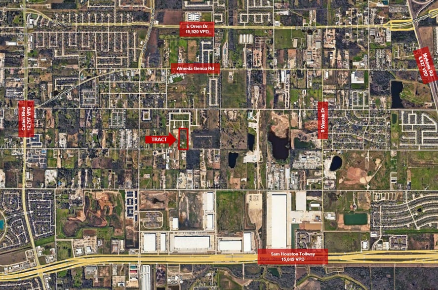 5025 Fuqua St, Houston, TX for sale - Aerial - Image 2 of 2