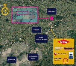 28 Hwy 827, Thorhild County No 7, AB - aerial  map view