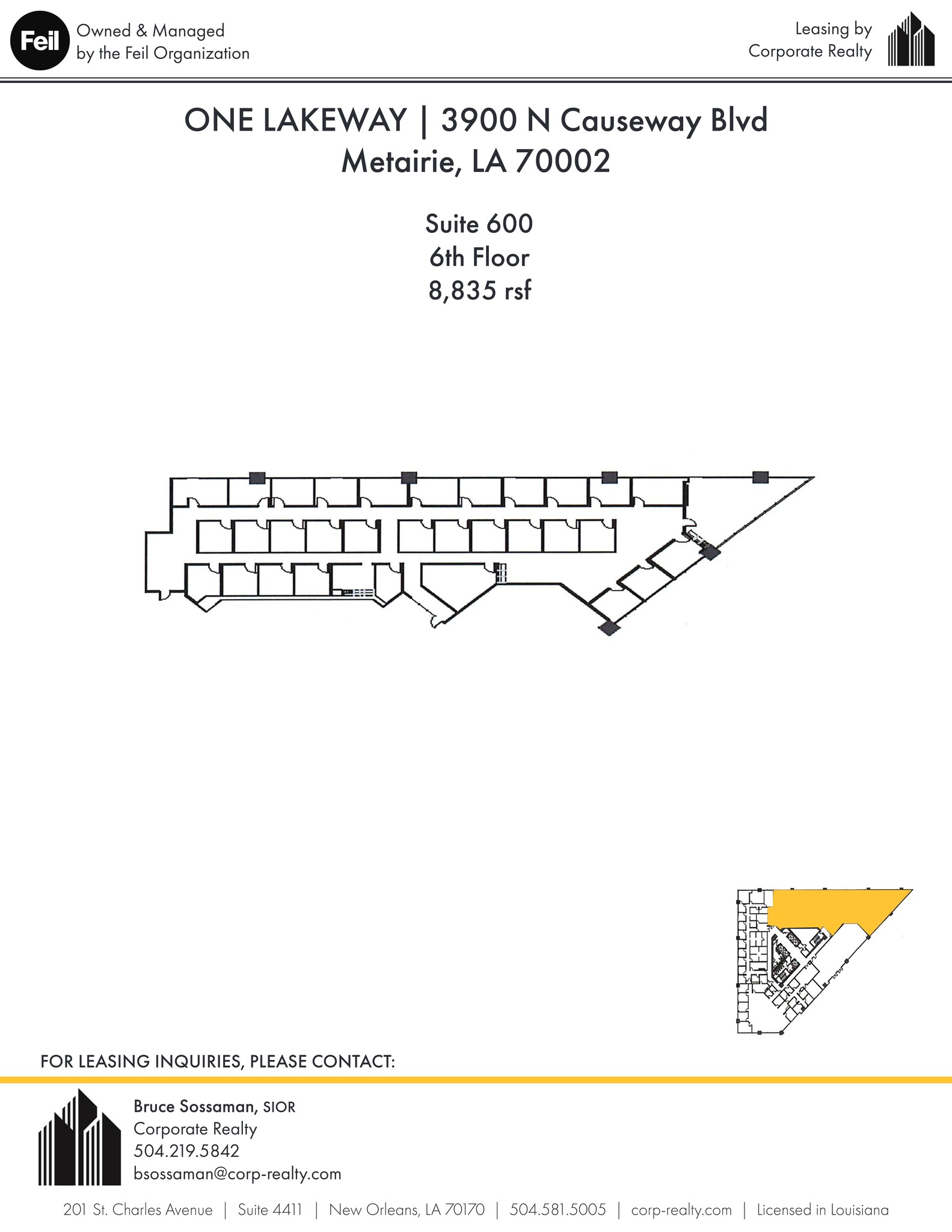 3900 N Causeway Blvd, Metairie, LA for lease Site Plan- Image 1 of 1