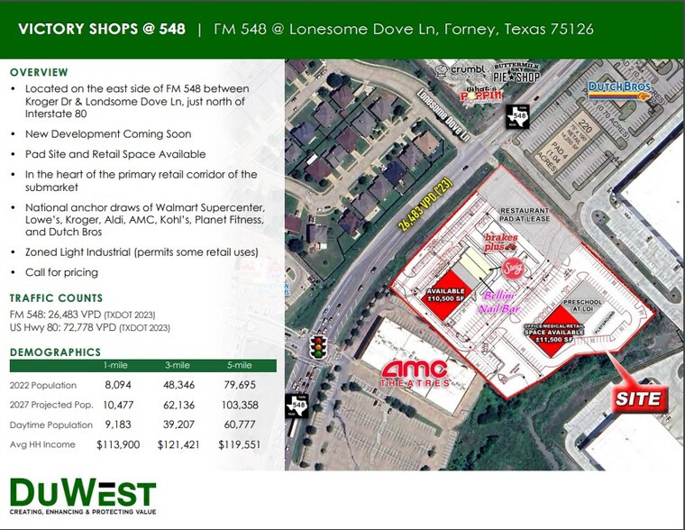 FM 548 @ Lonesome Dove Ln, Forney, TX for lease - Building Photo - Image 2 of 2