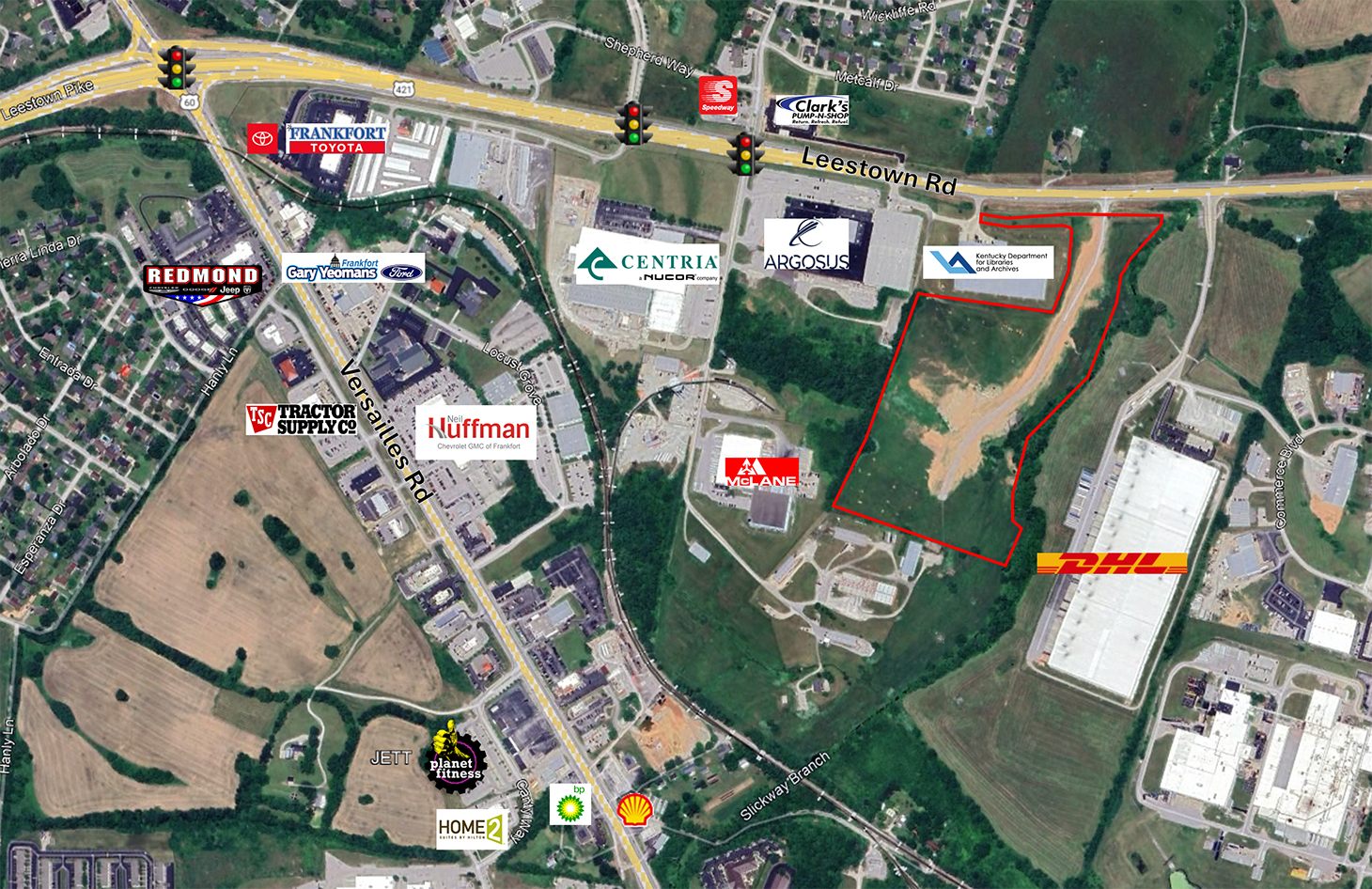 1505 Leestown Rd, Frankfort, KY for sale Aerial- Image 1 of 7