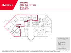 9690 Deereco Rd, Timonium, MD for lease Floor Plan- Image 1 of 1