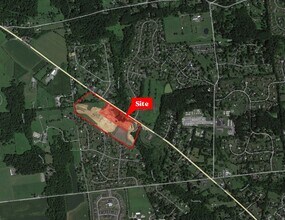 1548 Horse Shoe Pike, Glenmoore, PA - AERIAL  map view