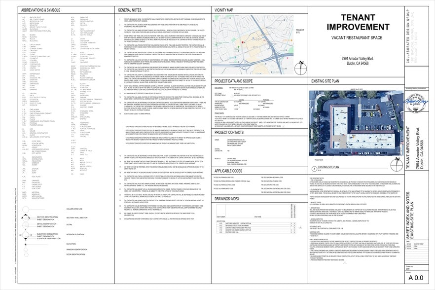 7980-8000 Amador Valley Blvd, Dublin, CA for lease - Site Plan - Image 1 of 21