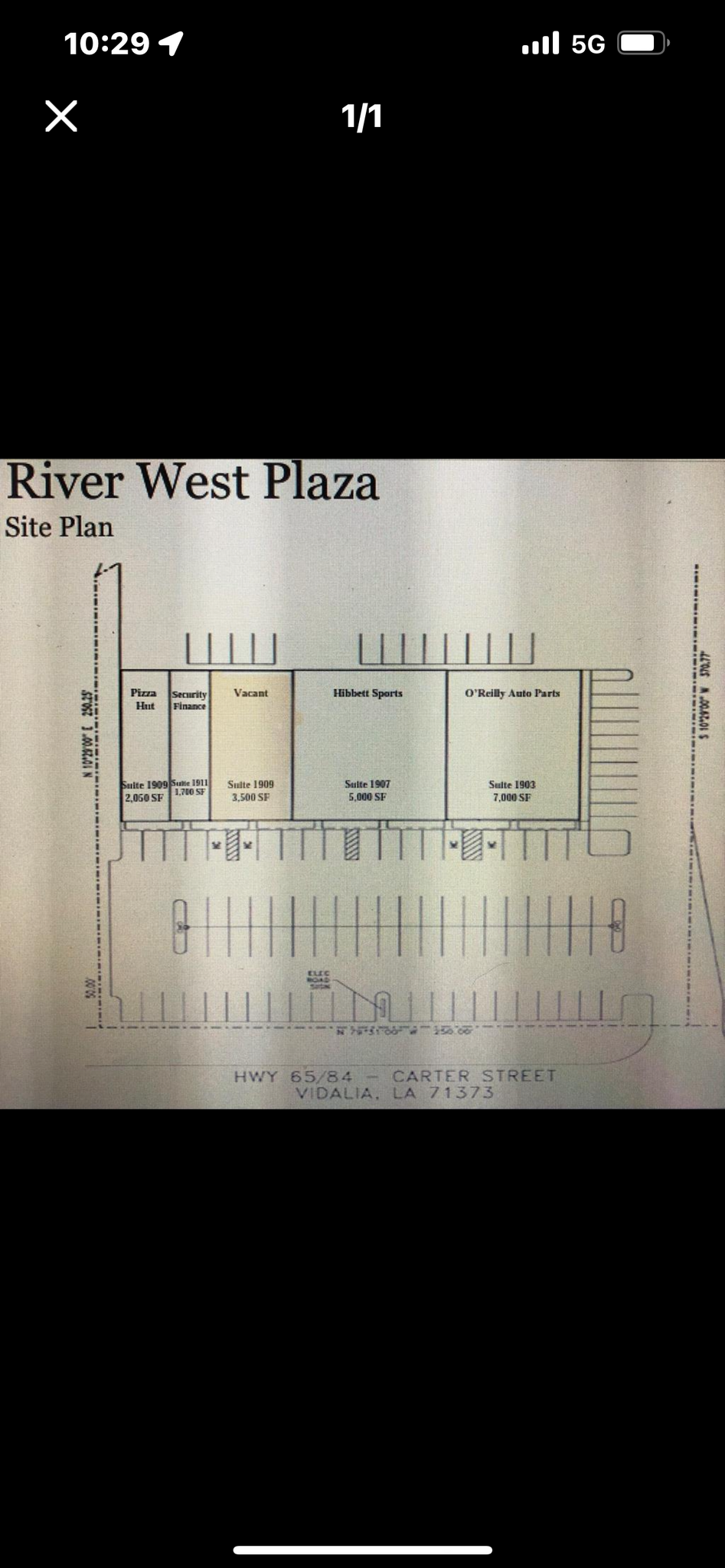 1909 Carter St, Vidalia, LA for lease Floor Plan- Image 1 of 1