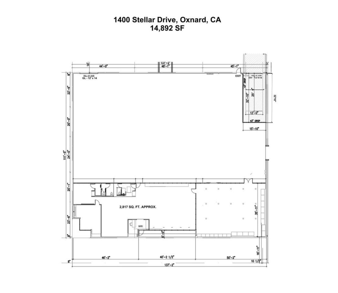 1400 Stellar Dr, Oxnard, CA for lease Floor Plan- Image 1 of 1