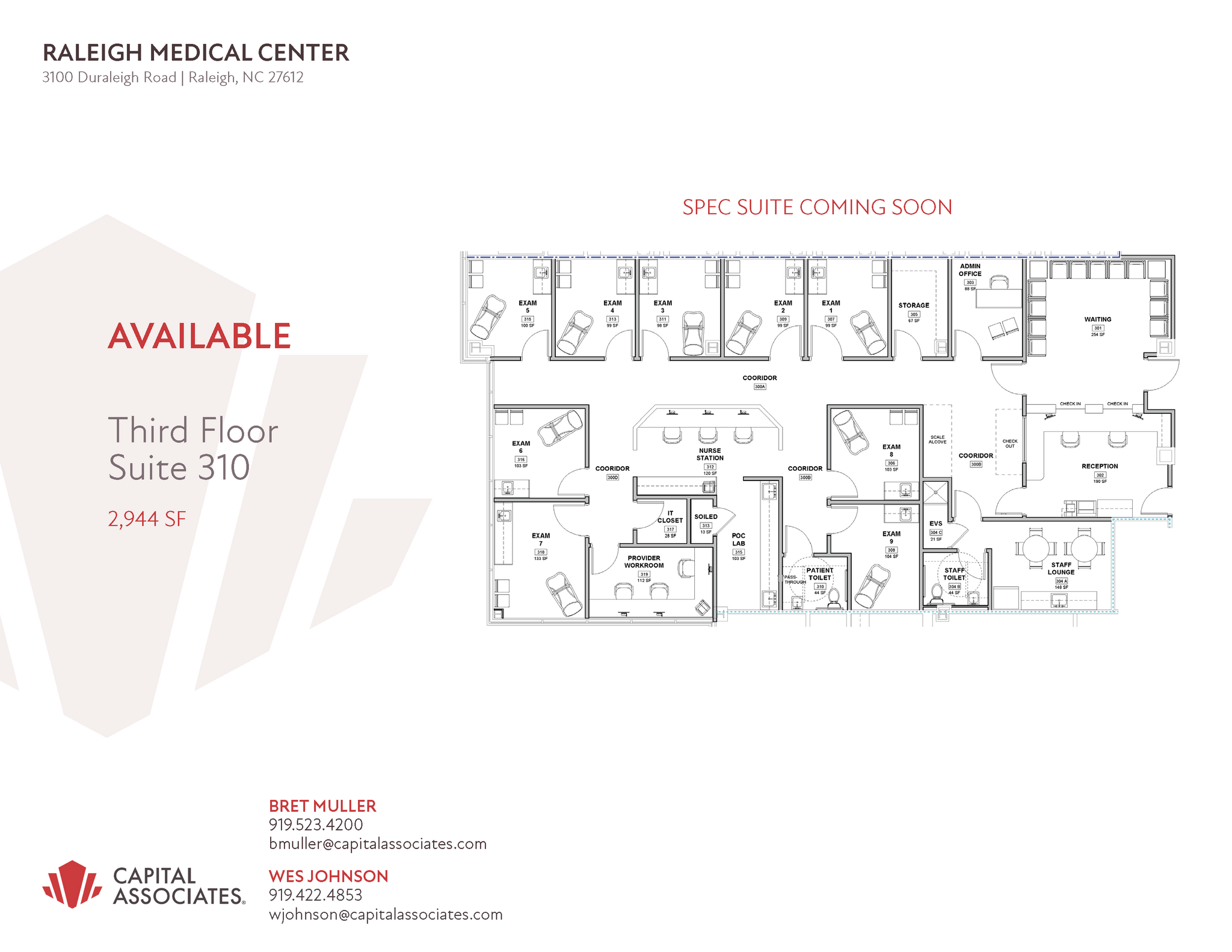 3100 Duraleigh Rd, Raleigh, NC for lease Floor Plan- Image 1 of 1