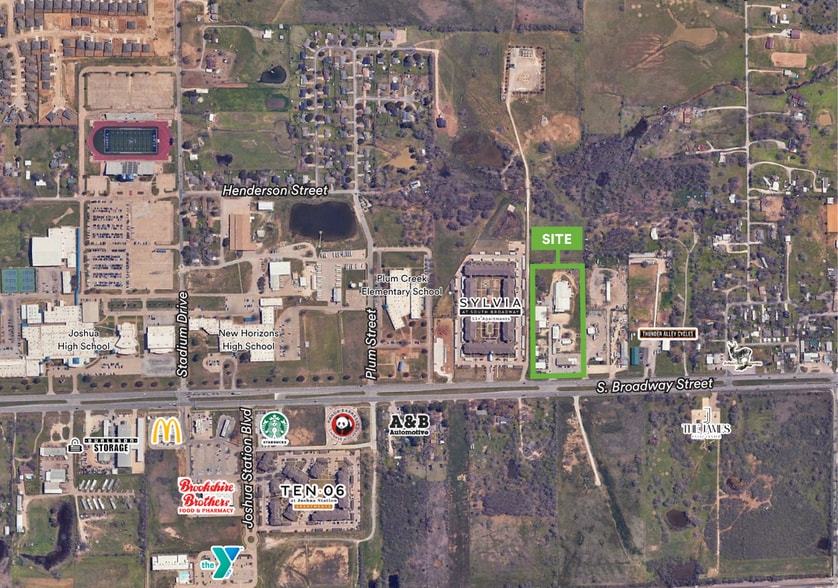 1409 S Broadway St, Joshua, TX for lease - Aerial - Image 3 of 8