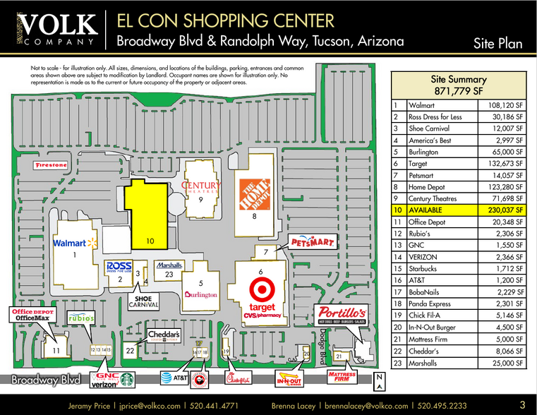 3413-3761 E Broadway Blvd, Tucson, AZ for lease - Site Plan - Image 3 of 31