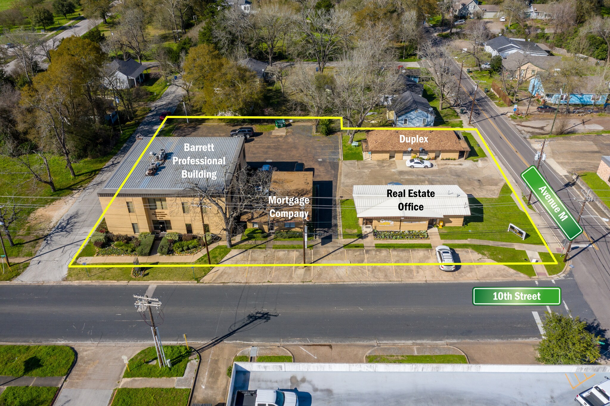 1312 10th St, Huntsville, TX for sale Aerial- Image 1 of 1