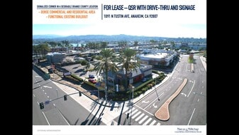 QSR With Drive-Thru and Signage - Anaheim - Bar