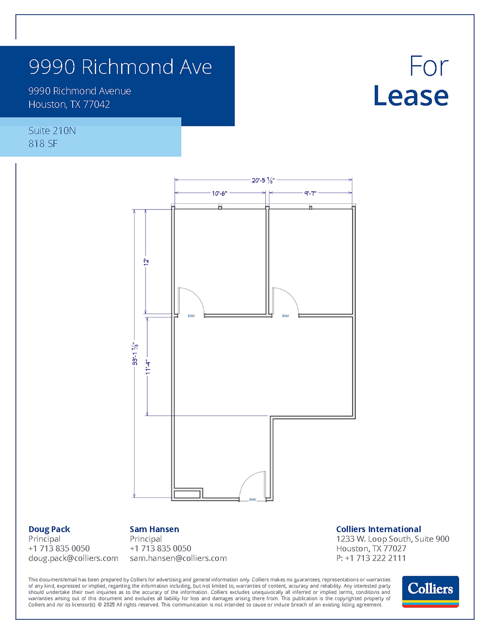 9990 Richmond Ave, Houston, TX for lease Floor Plan- Image 1 of 1