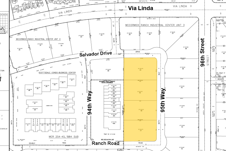 9318 N 95th Way, Scottsdale, AZ for lease - Plat Map - Image 3 of 3