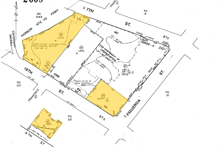 777 S Figueroa St, Los Angeles, CA for lease - Plat Map - Image 2 of 7