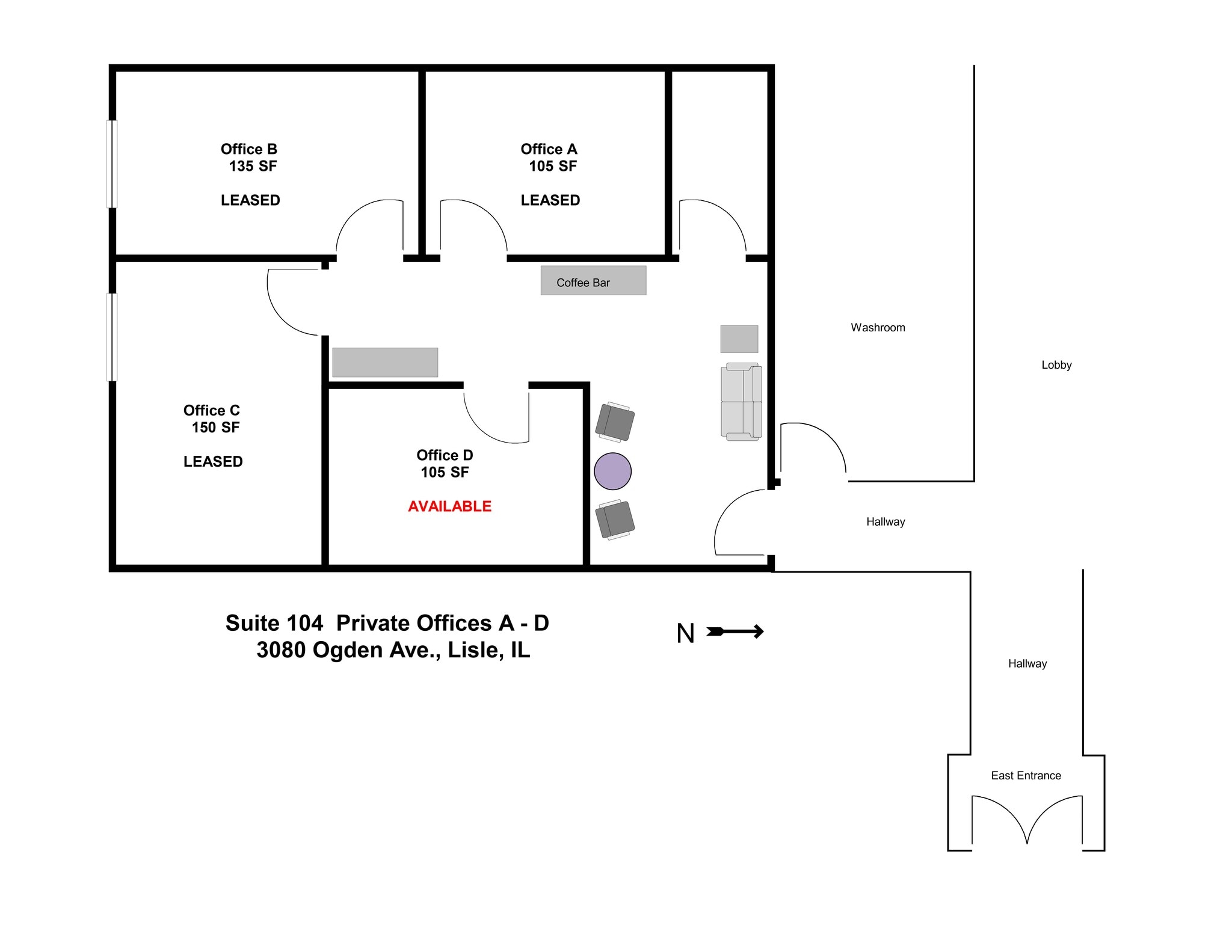 3060-3080 Ogden Ave, Lisle, IL for lease Site Plan- Image 1 of 1