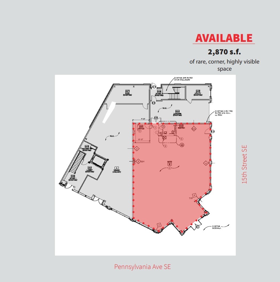 1442 Pennsylvania Ave SE, Washington, DC for lease Floor Plan- Image 1 of 1