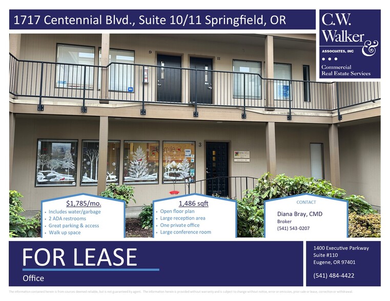 1717 Centennial Blvd, Springfield, OR for lease - Building Photo - Image 1 of 3