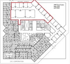 1000-4000 Town Center, Southfield, MI for lease Floor Plan- Image 2 of 2