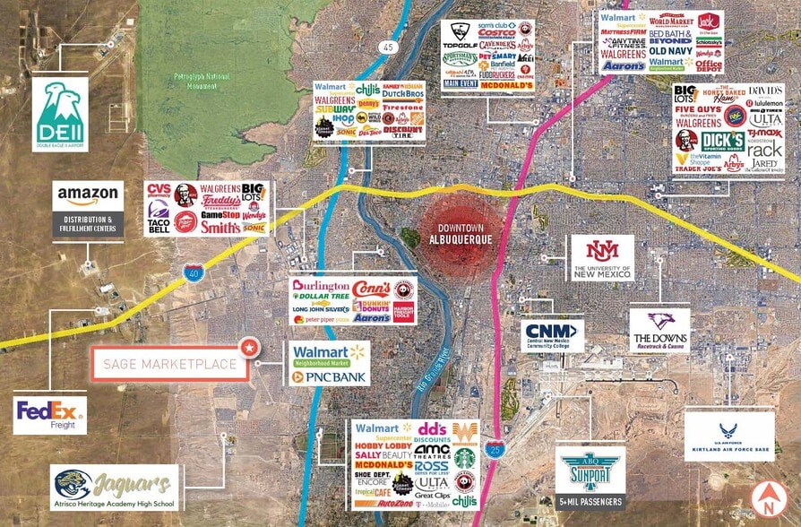 9550 Sage Rd SW, Albuquerque, NM for lease - Aerial - Image 3 of 9