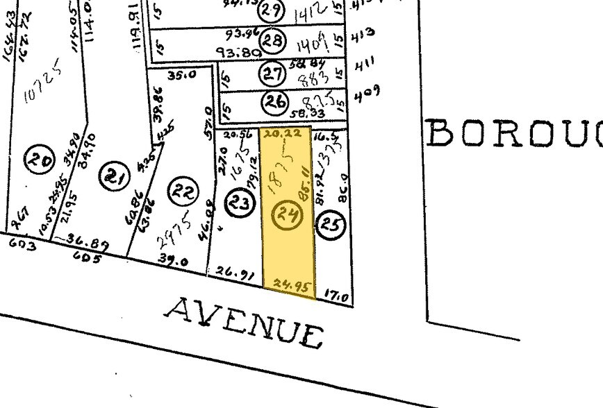 615 West Ave, Jenkintown, PA for sale - Plat Map - Image 1 of 1