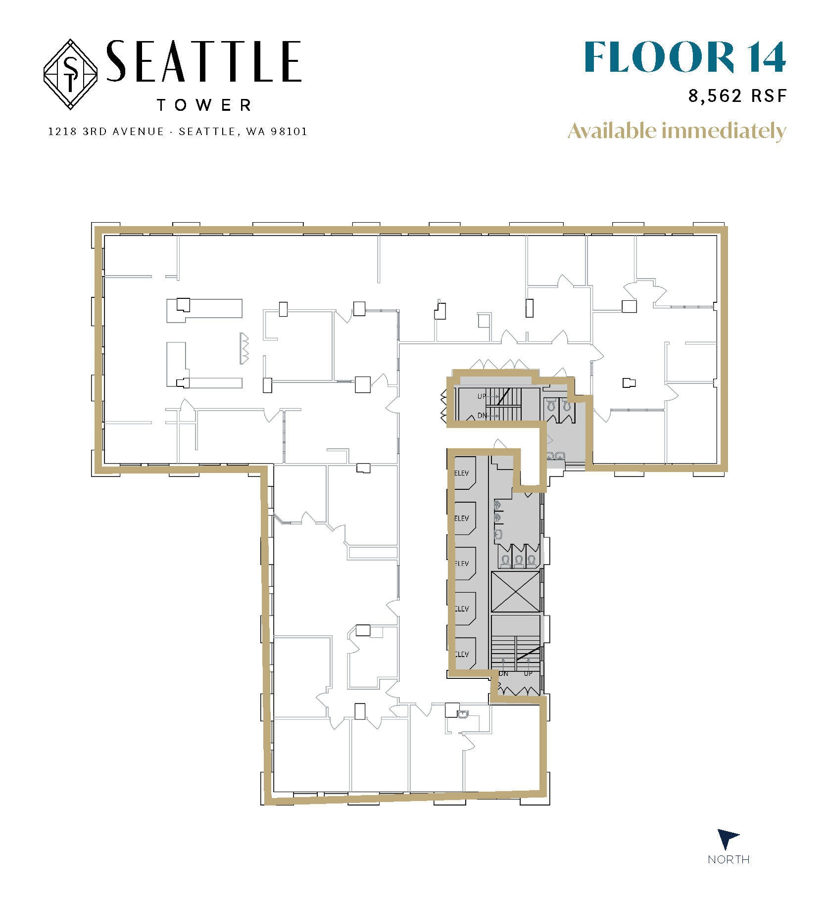 1218 3rd Ave, Seattle, WA for lease Floor Plan- Image 1 of 1