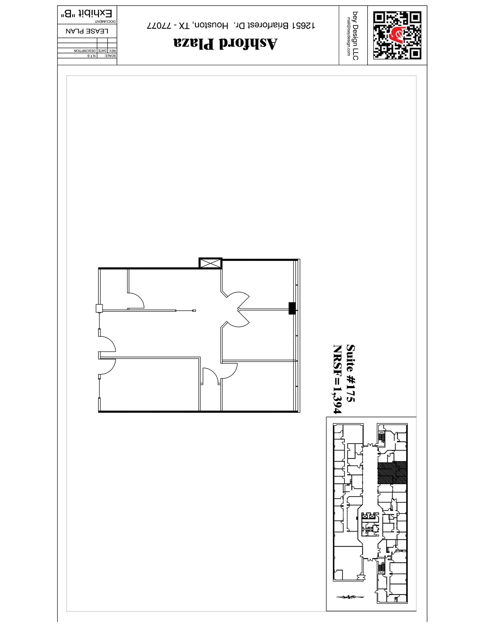 12651 Briar Forest Dr, Houston, TX for lease Site Plan- Image 1 of 1