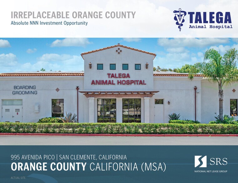 995 Avenida Pico San Clemente Ca 92673 Talega Animal Hospital 10yr Abs Nnn Loopnet Com