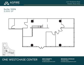 10777 Westheimer Rd, Houston, TX for lease Floor Plan- Image 1 of 1