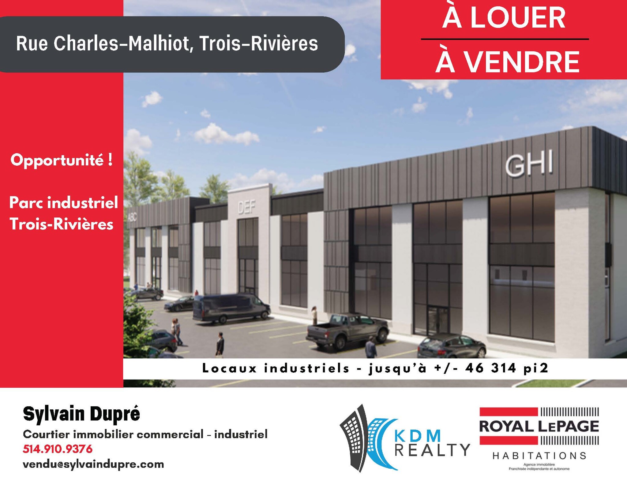 4650 Rue Charles-Malhiot, Trois-Rivières, QC for lease Building Photo- Image 1 of 7