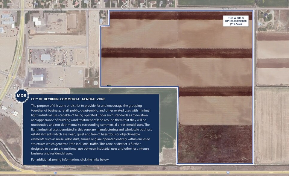 TBD W 300 S, Heyburn, ID for sale - Aerial - Image 2 of 3