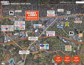 3219 Watermill Dr, Burlington, NC - AERIAL  map view