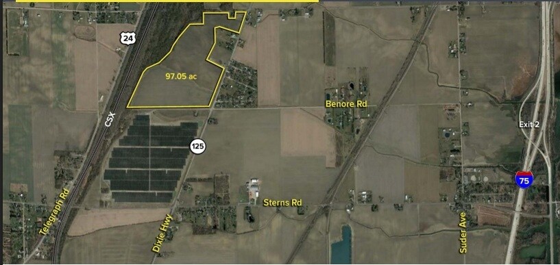 Dixie Hwy, Erie, MI for sale - Aerial - Image 2 of 4